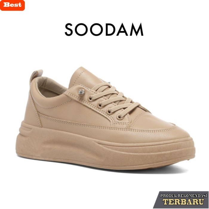 sepatu sneakers wanita lokal terbaik PVN Sepatu Wanita Soodam Sneakers Shoes Choco ORI BNIB - 38