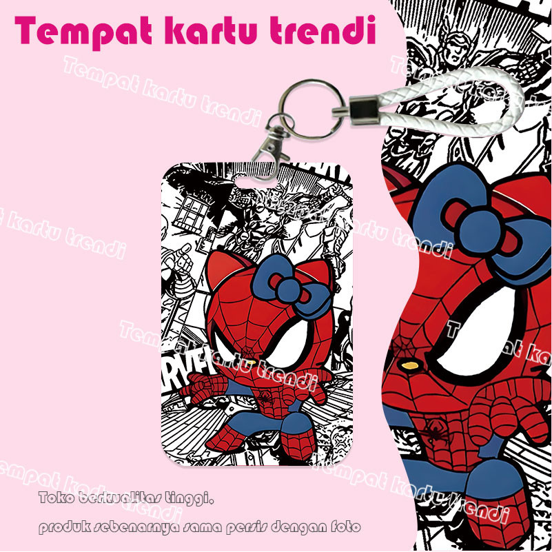 

ID Card Holder, Tempat Kartu Kartun Spider-Man Versi Q, Cocok untuk Kantor/Sekolah, Kartu Pelajar/Kartu Transportasi, Kartu Akses, KTP, Flazz, Kartu Kredit Elektronik dan Uang Elektronik.