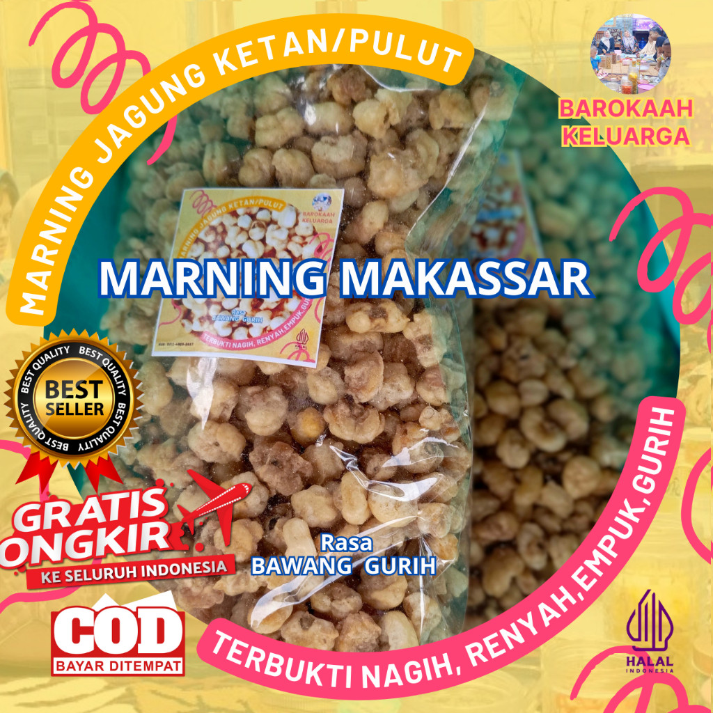 

CEMILAN MARNING JAGUNG KETAN/ SNACK MARNING JAGUNG PREMIUM/ MARNING JAGUNG EMPUK/ MARNING JAGUNG SUPER DUPER EMPUK RENYAH (250gr)