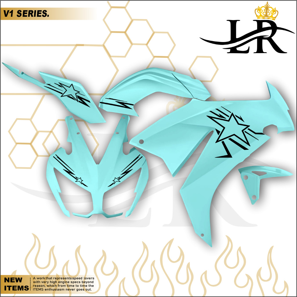 Striping Variasi Cbr 150r Stiker Cbr Old Striping Cbr Bintang Simple 2014-2016