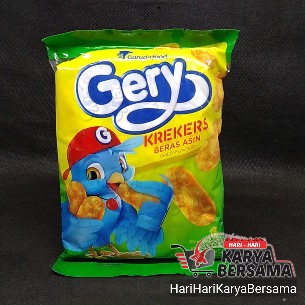 

MAKANAN RINGAN GERY KREKER BERAS ASIN PACK 10'S X 5.6GR