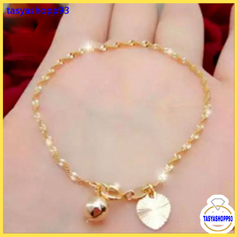 promo....gelang emas asli 24k kadar emas mudah 17,7 anti karat (ada surat dan dompet)