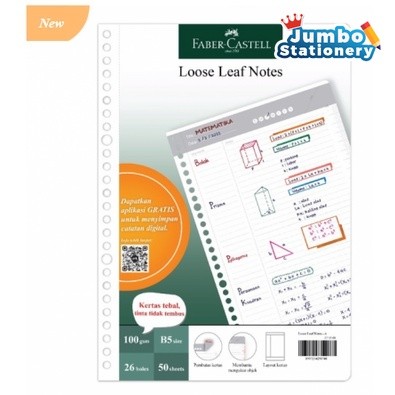 

FABER CASTEL LOOSE LEAF NOTES B5 - NOTES A