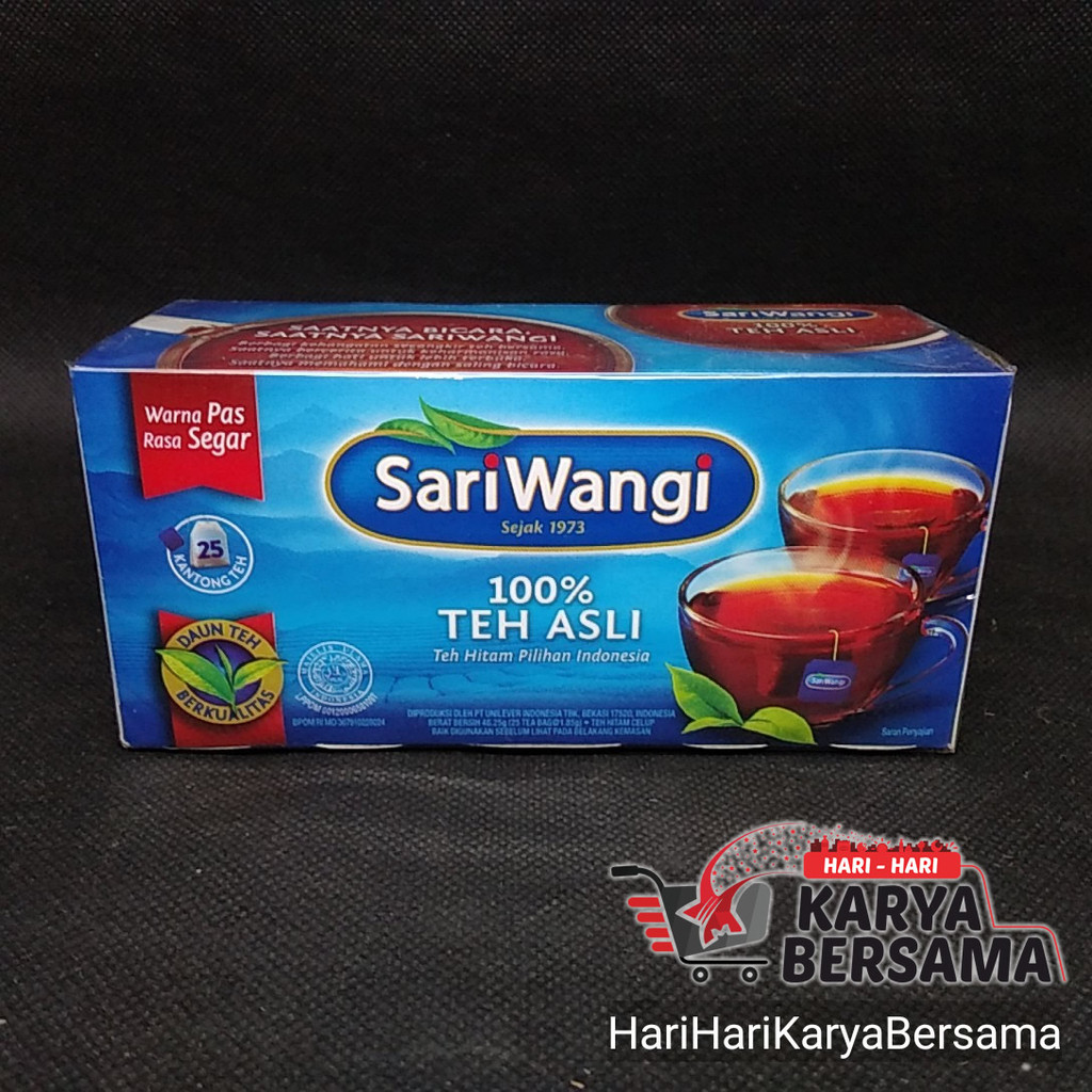 

TEH CELUP SARIWANGI TEH ASLI BOX 25'S X 1.85GR