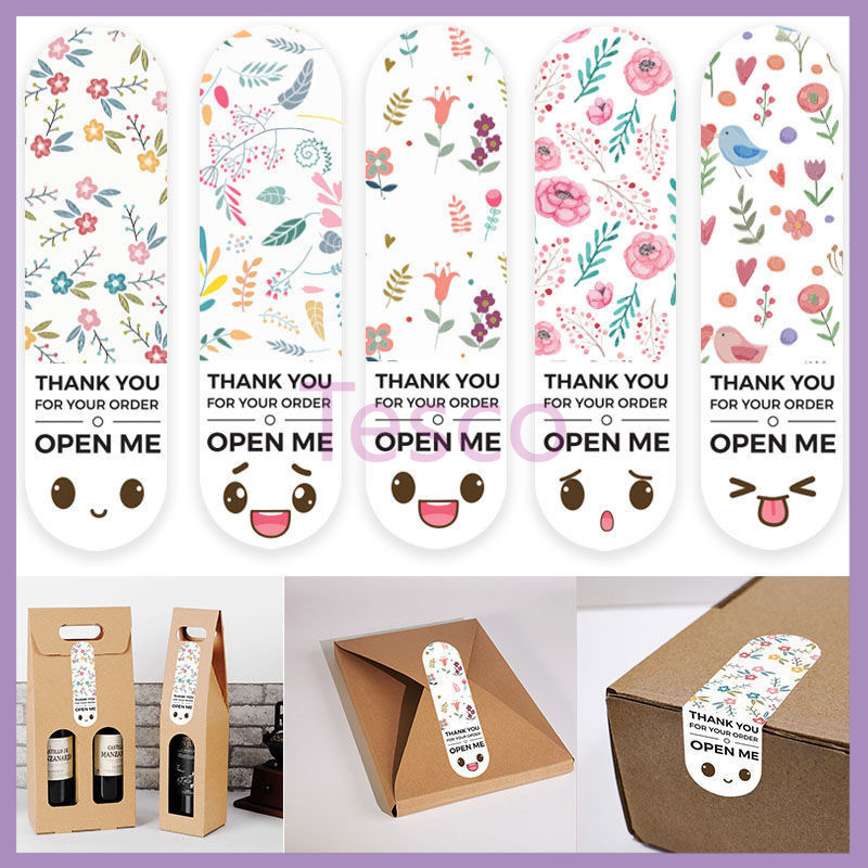 

Tesco Stiker segel kotak hadiah terima kasih// Stiker Label Open Me Thank You For Your Order-100pcs