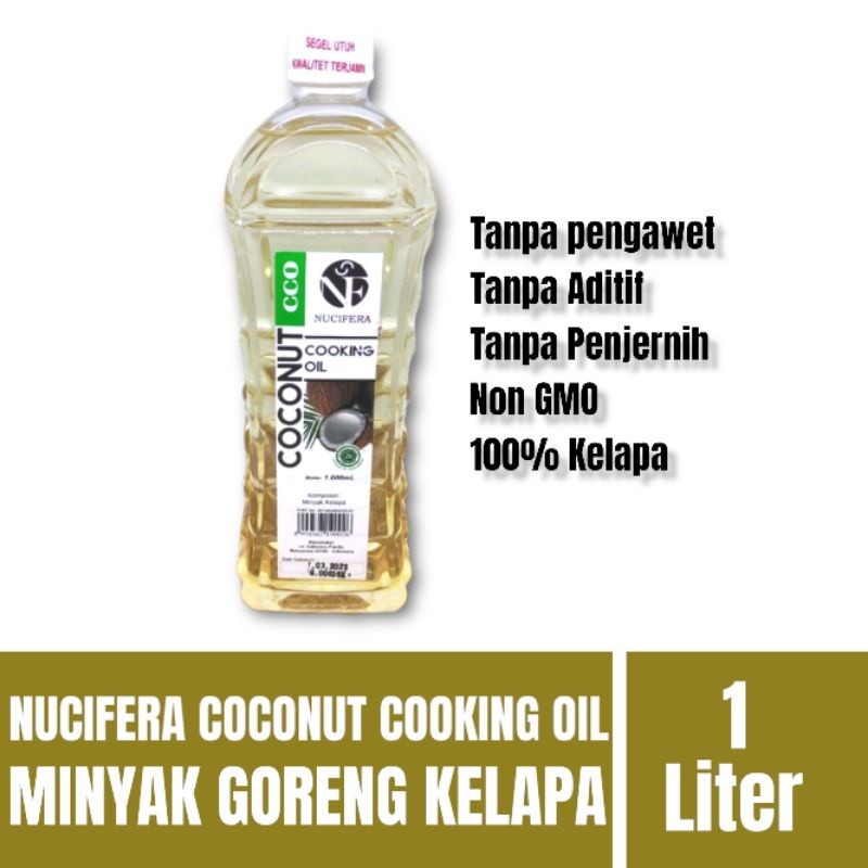 

NUCIFERA COCONUT COOKING OIL 1L - MINYAK KELAPA GORENG