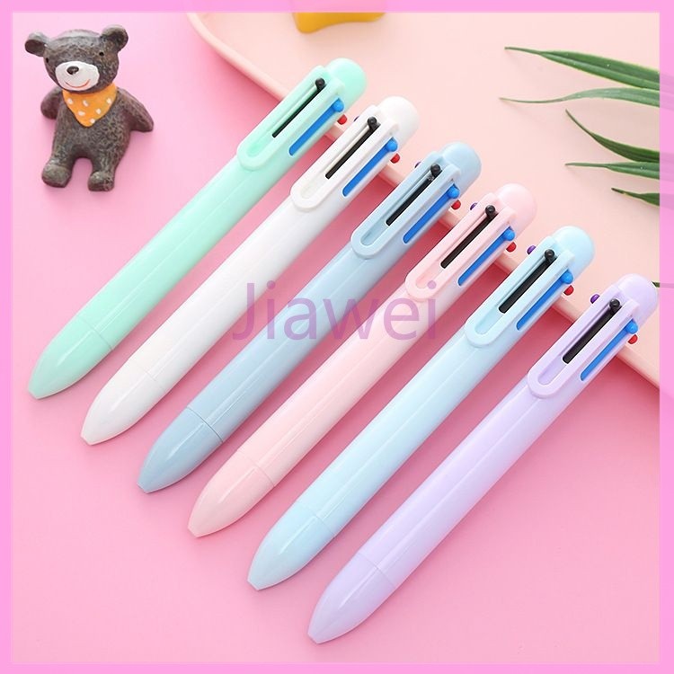

Jiawei Bolpoin 6 warna/pena tekan mekanis 6 warna