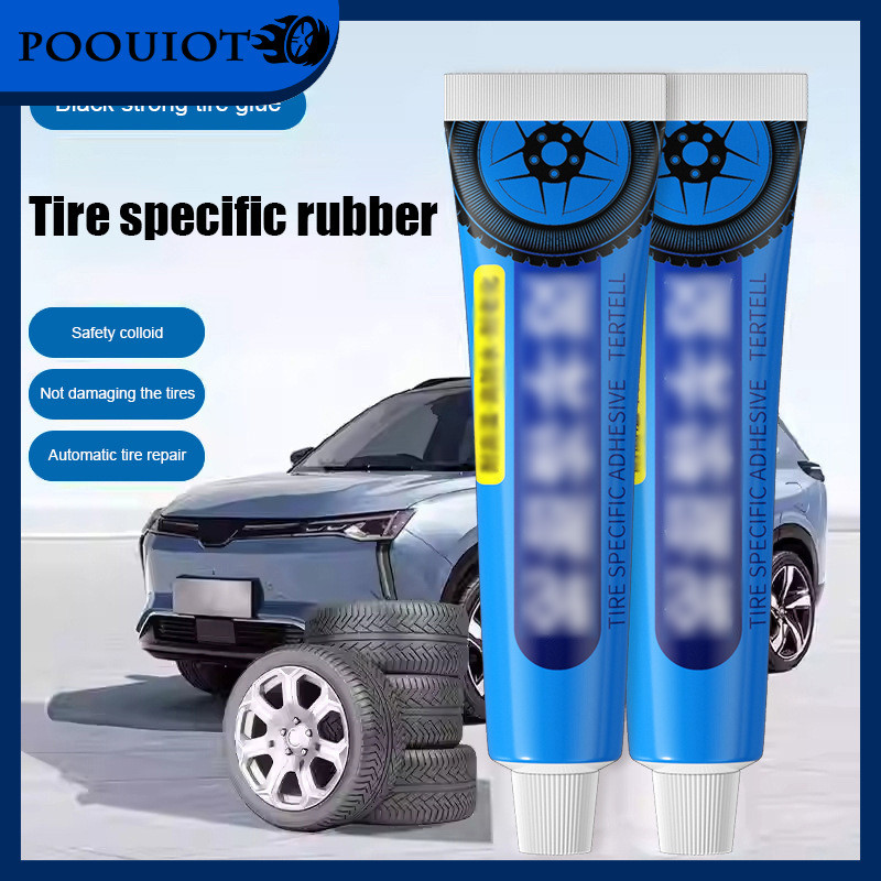 POOU IOT Lem Khusus Perbaikan Ban Lem Retak Samping Ban Mobil Lem Perbaikan Goresan Ban Luar