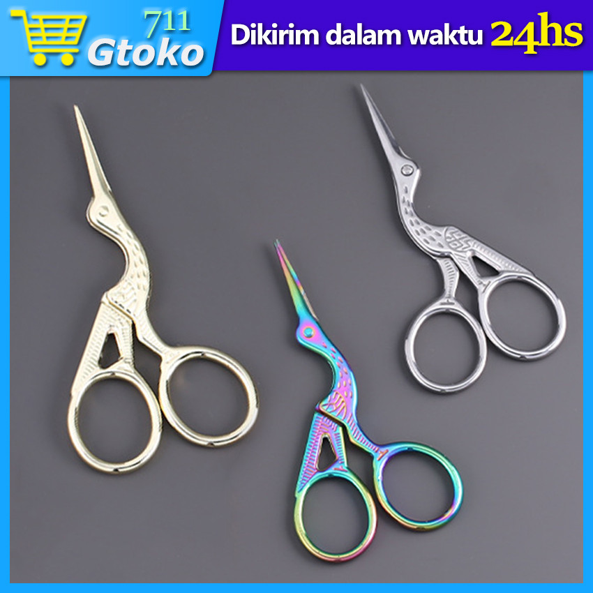 

Gunting Bentuk Burung Gunting Benang Bangau Bordir Jahit Stainless Aesthetic Retro Vintage Scissor