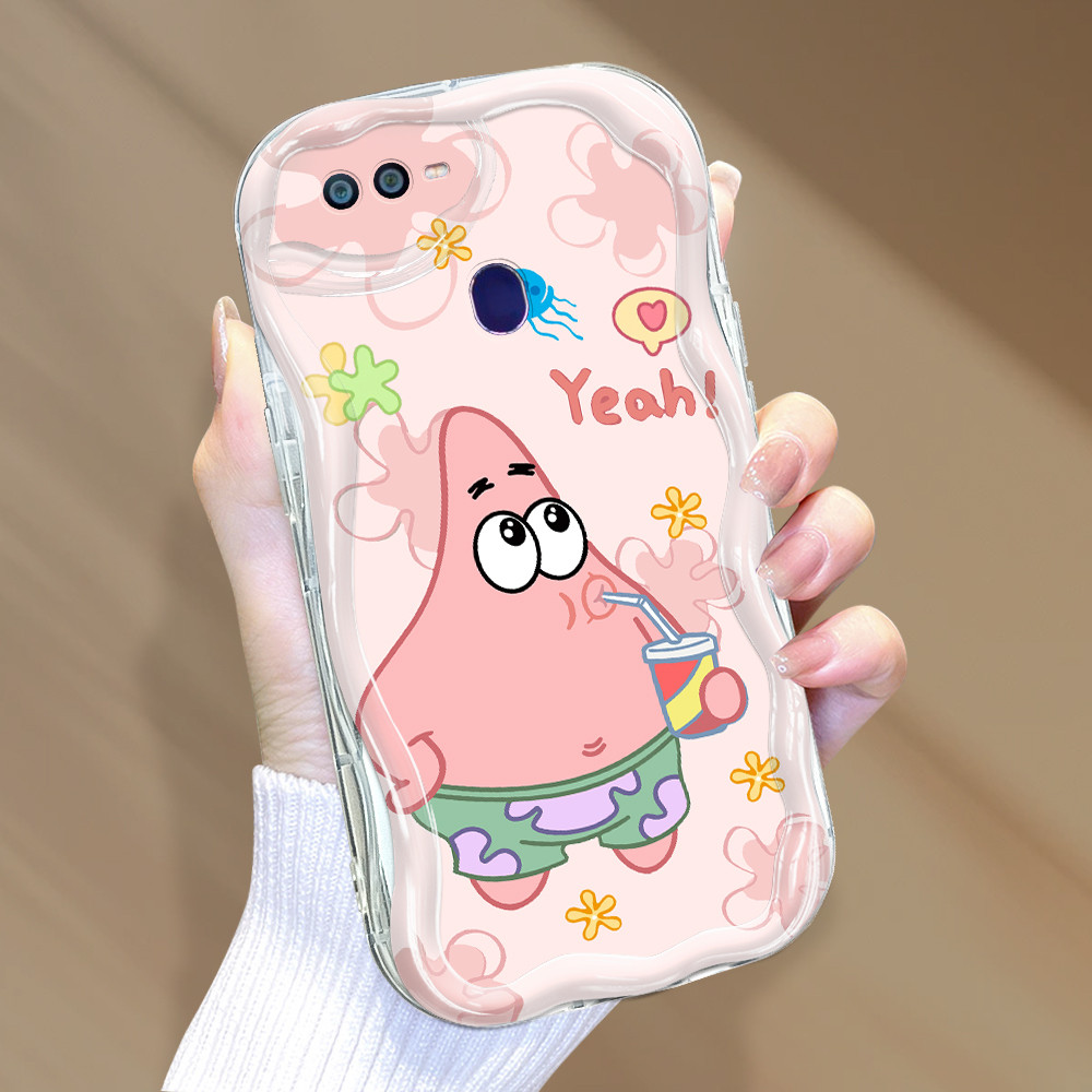 OPPO F9 Case Softcase Case lucu Cassing Casing Hp Kesing Soft Cute SpongeBob Patrick 6616