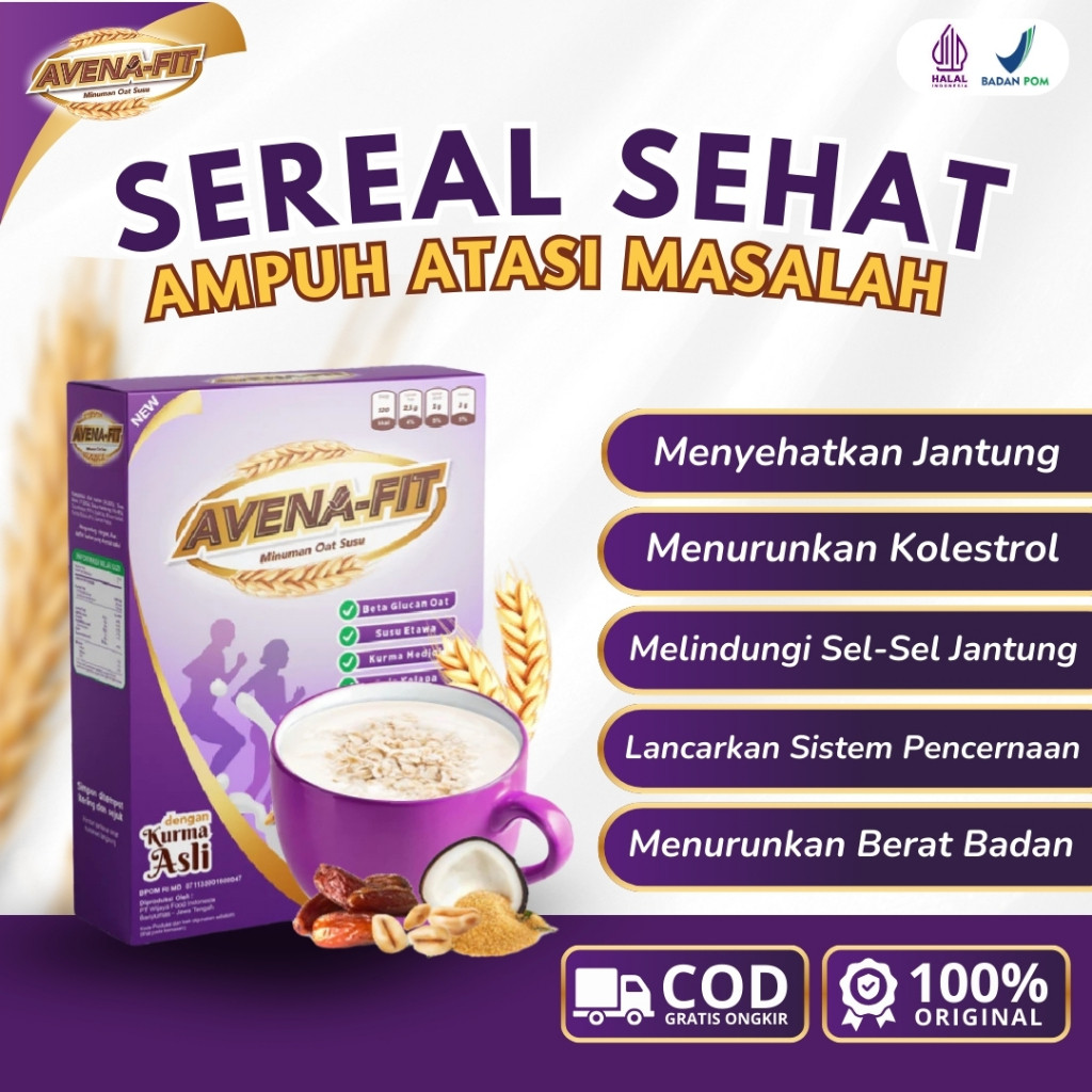 

Avenafit - Sereal Sehat Atasi Kolesterol dan Jaga Kesehatan Jantung Tulang serta Sendi Secara Alami 100% Original
