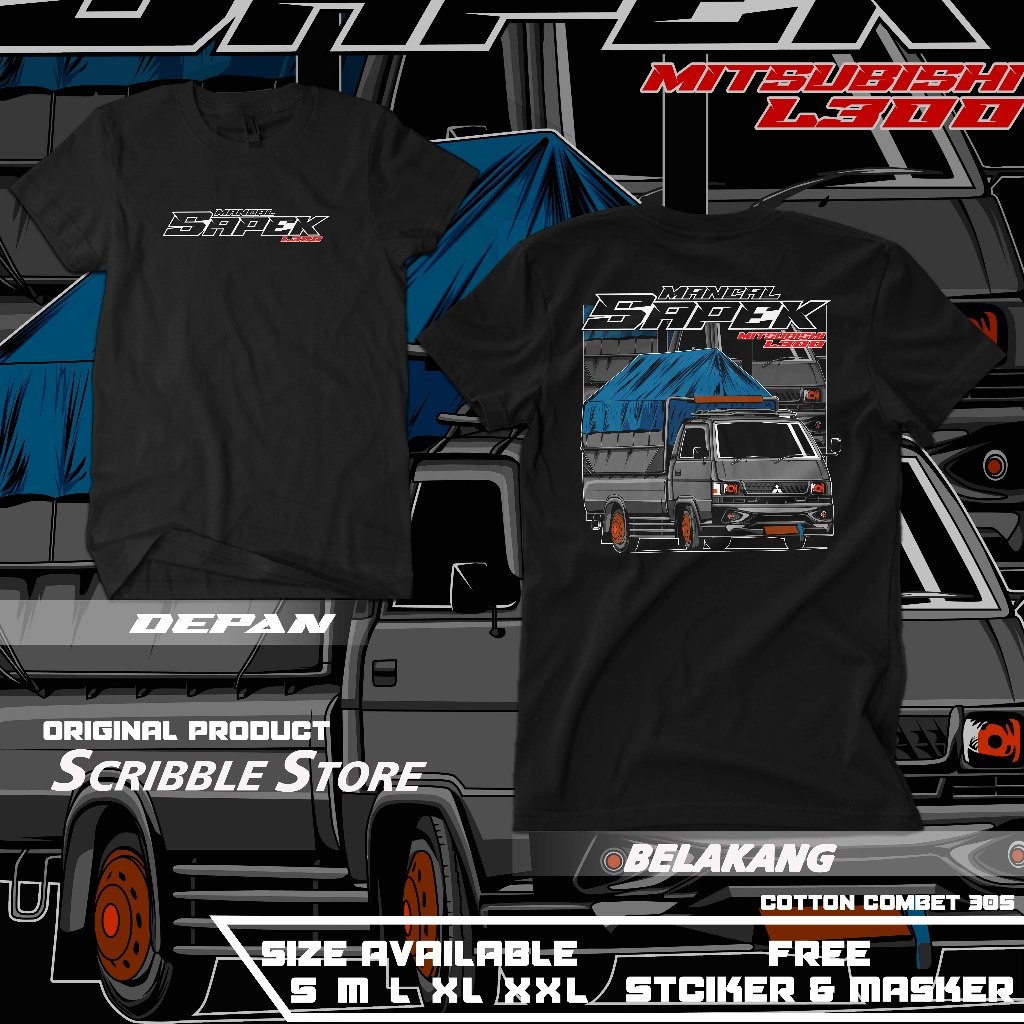Kaos Sapek L300 | Kaos Driver Muda | Kaos Racing | Tshirt Otomotif