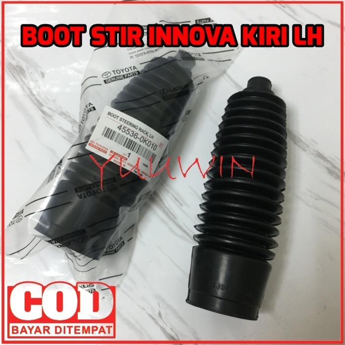 KARET BOOT STEER STIR STEERING INNOVA LH - BOOT STIR INNOVA KIRI