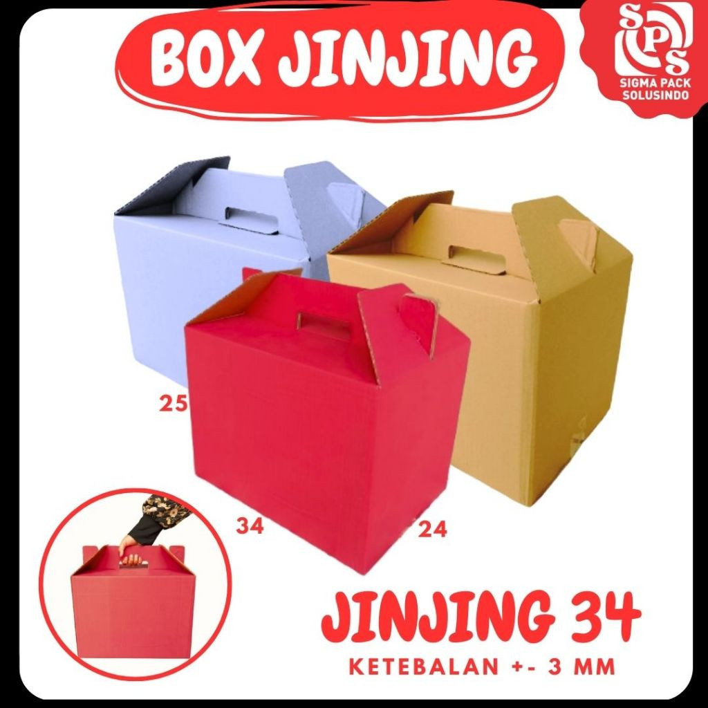 

Box Jinjing 34x24x25 Gable Box Kardus Packing Bingkisan lebaran/Parcel/Lebaran/idul Fitri/Paket/sembako MEDIAKIT