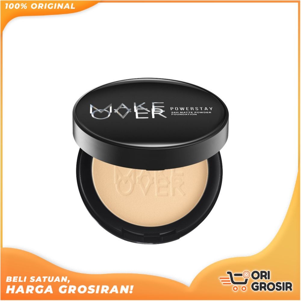 ORI Grosir MAKE OVER Powerstay 24H Matte Powder Foundation | Makeover Powerstay Matte Powder Foundat