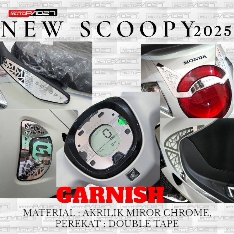 Aksesoris Scoopy New 2024 Garnis Scoopy New 2024 Spidometer Scoopy 2024 2025 aksesoris motor scoopy