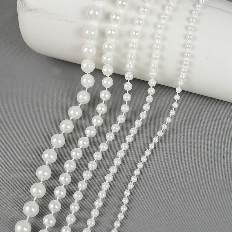 

3M Acrylic Crystal Beads Curtain Garland Wedding Decorations Pearl String Beads Chain for Baby Shower Wedding Party DIY Supplies