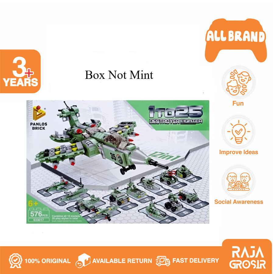 Lego Block Pesawat Jet Tempur Ultrasonik 12 in 1