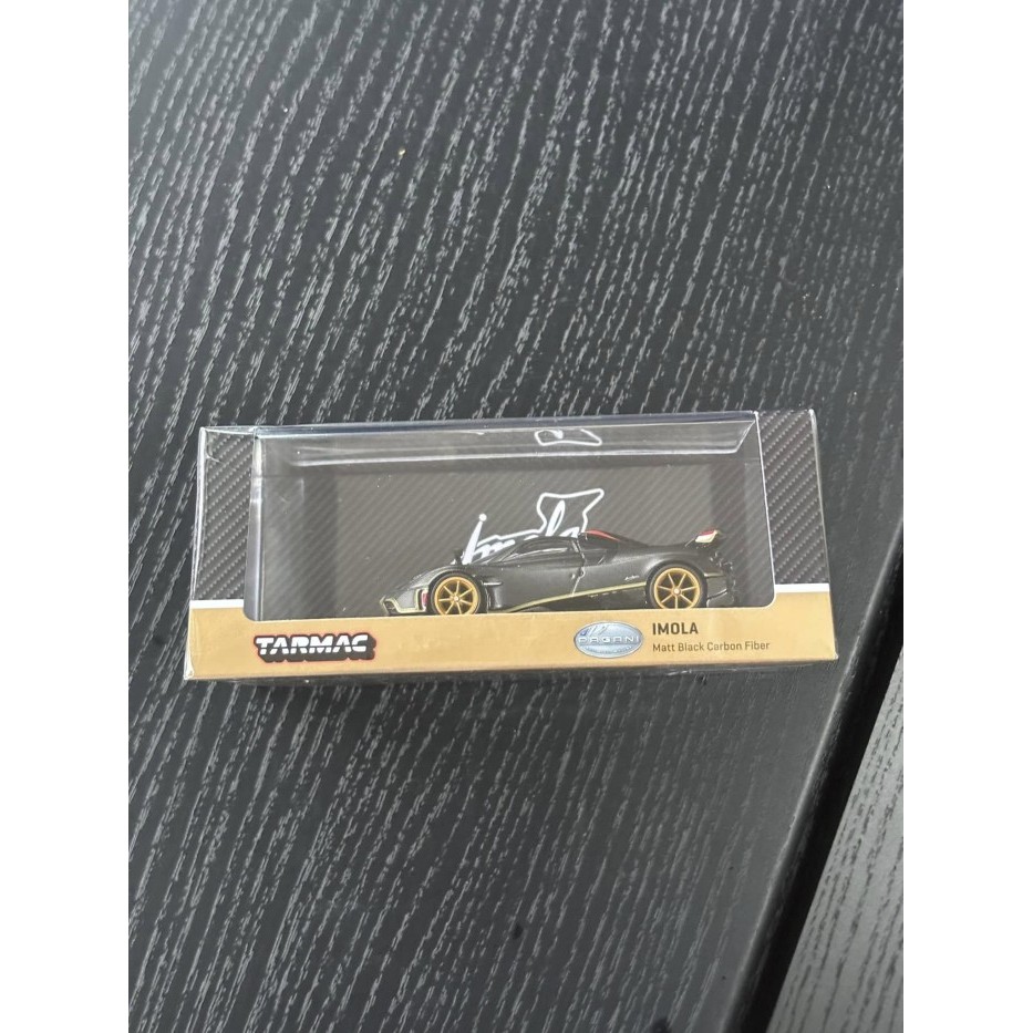 Tarmac Works 1/64 Pagani Imola Matt Black Carbon Fiber