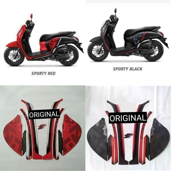 Striping Stiker Motor Honda Scoopy Sporty 2021