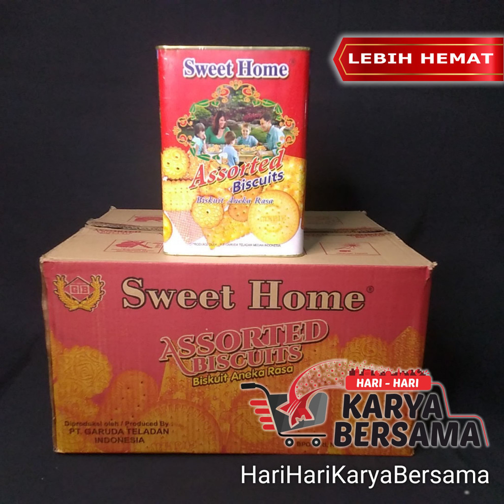

BISKUIT KALENG GTB SWEET HOME ASSORTED SEGI EMPAT ISI 6'S X 900GR