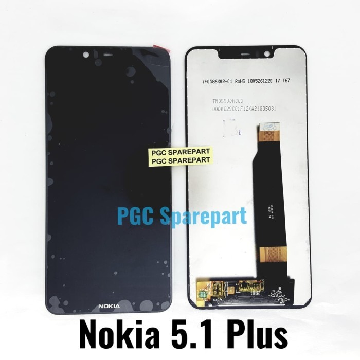 Original OEM LCD Touchscreen Fullset Nokia 5.1 Plus - Bukan Nokia 5.1
