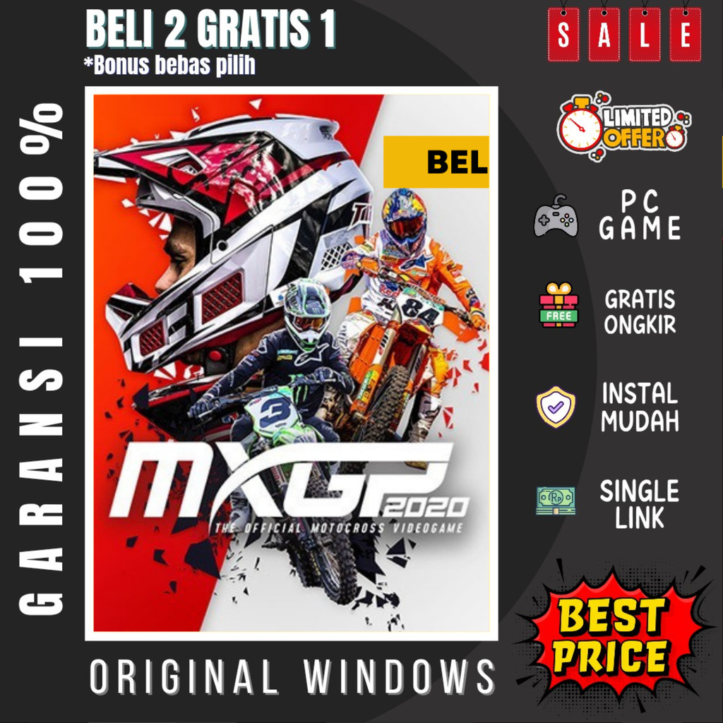 MXGP 2020 THE OFFICIAL MOTOCROSS VIDEOGAME - GAME PC - GAME LAPTOP - PC GAMES - BELI 2 GRATIS 1 - OR