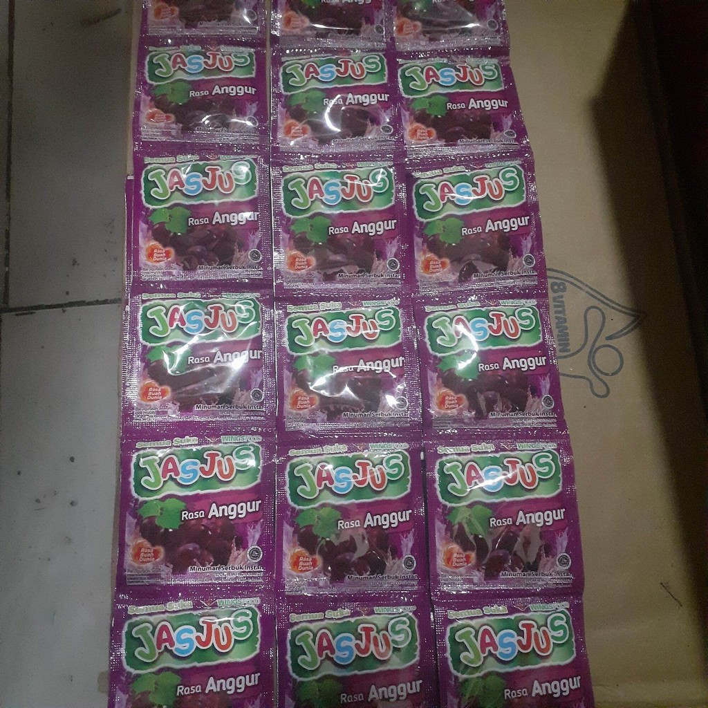 

Jasjus rasa anggur 7g isi 10