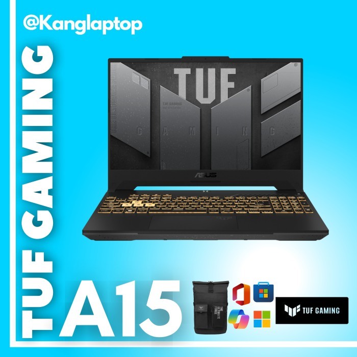 Asus TUF Gaming A15 Ryzen 5 7535HS RTX 4050 6GB 512GB W11+OHS 15.6FHD 144HZ - 8GB RTX2050, UNIT TUF