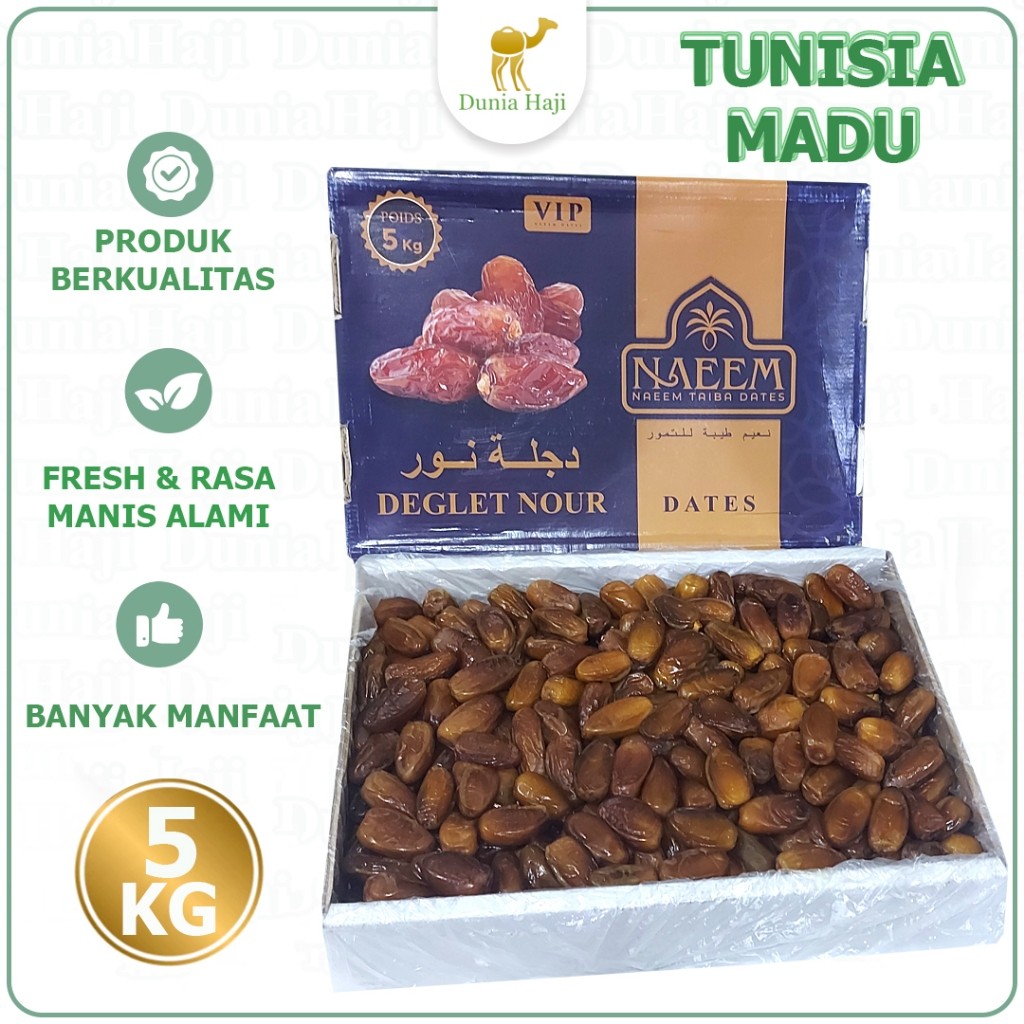 

KURMA MADU 1DUS-5KG / Kurma Tunis Tunisia Tanpa Tangkai / Oleh Oleh Haji dan Umroh