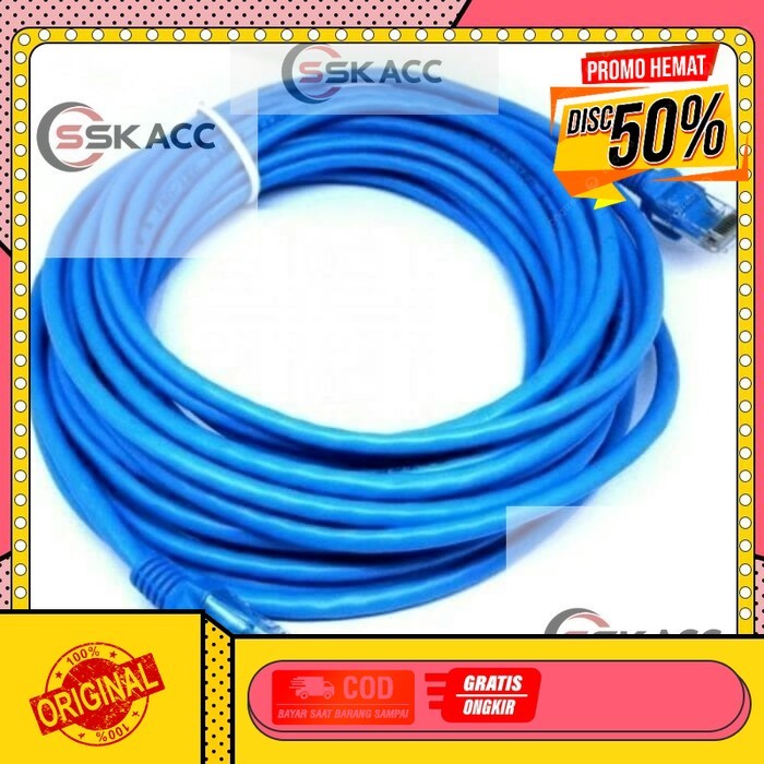 kabel Lan cat 6 10 m. lan kabel cat 6 10 m. Kabel utp cat 6 10 m GROSIR-KOMPUTER