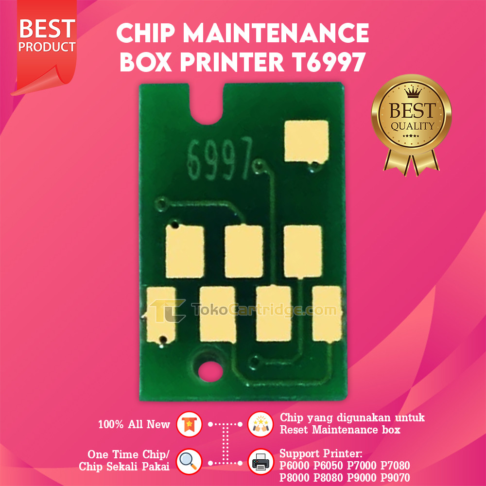 Chip Maintenance Box Epson T6997 Replacement Chip Printer Epson P6000 P6050 P7000 P7080 P8000 P8080