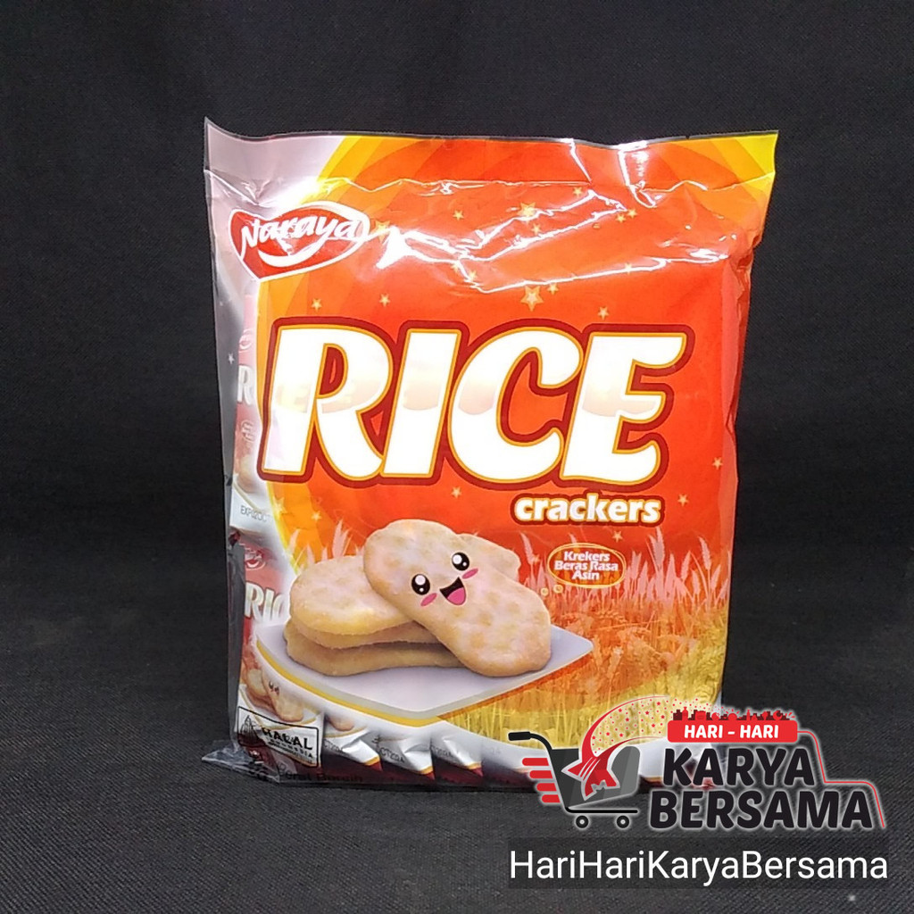 

MAKANAN RINGAN BISKUIT NARAYA RICKY RICE CRACKERS BERAS RASA ASIN 105GR