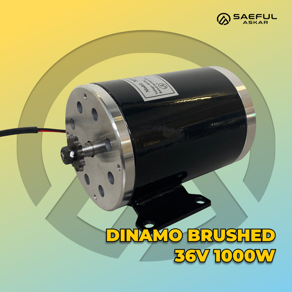 Dinamo Brushed 36V 48V 1000W Skuter Listrik ATV Listrik Mini Trail Listrik Sepeda Listrik Sparepart 