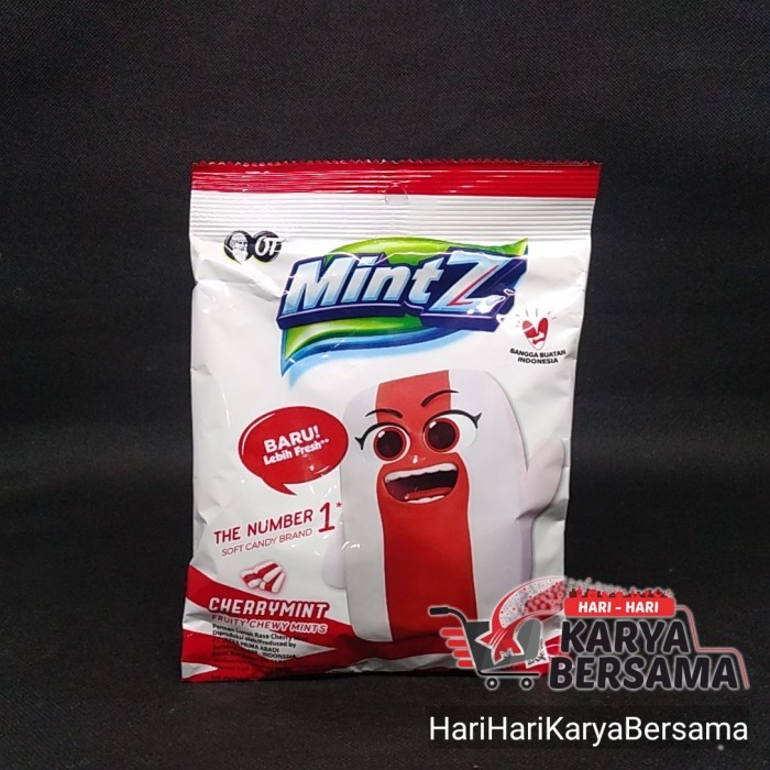 

MAKANAN RINGAN PERMEN MINTZ SOFT CANDY CHERRY MINT 115GR