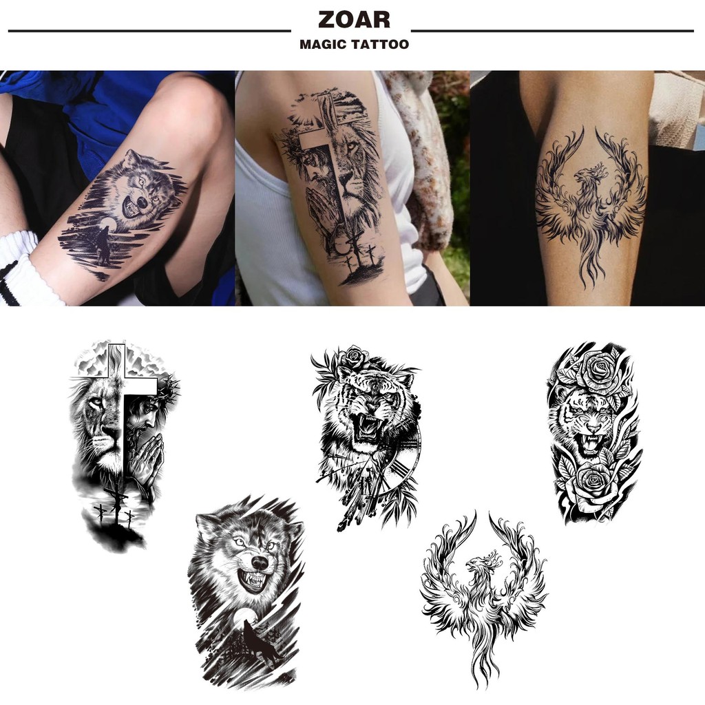 ZOAR Y68 Stiker Tato Temporary Semi Permanen Tahan lama Tattoo menempel dekorasi seni untuk pria dan