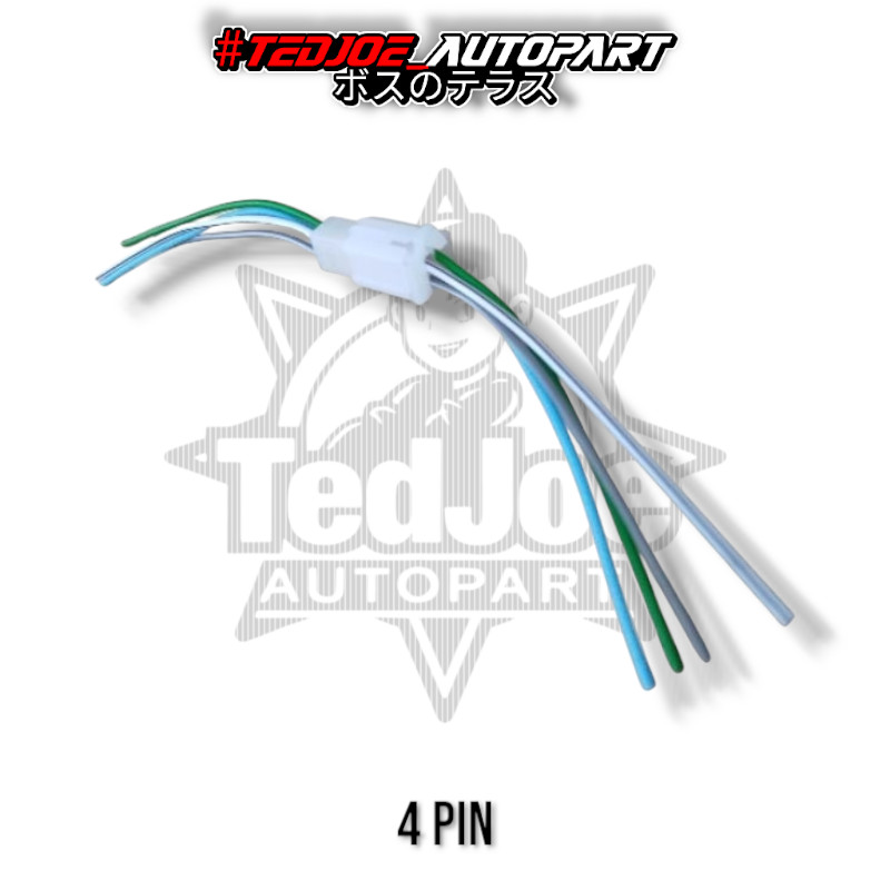 Soket Sambungan 4 Pin Kabel Set Universal | Connector Kabel Motor Semua Merek | Soket Female Male Pe