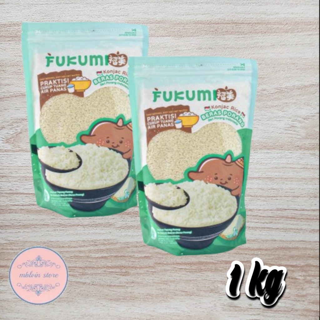 

ASLI KEMASAN PABRIK!! Beras Porang Fukumi Pouch 1 Kg asli