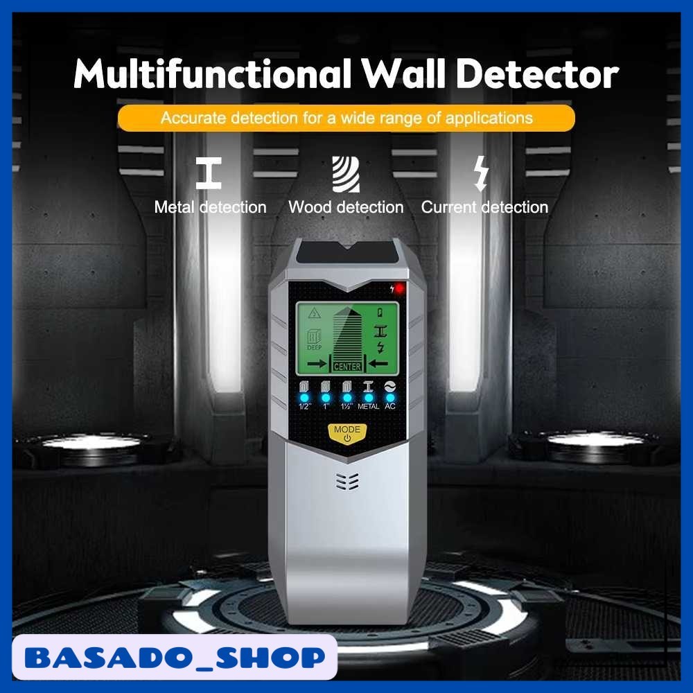 Detektor Logam Kawat Kayu 5in1 Wall Scanner with LCD - SH402