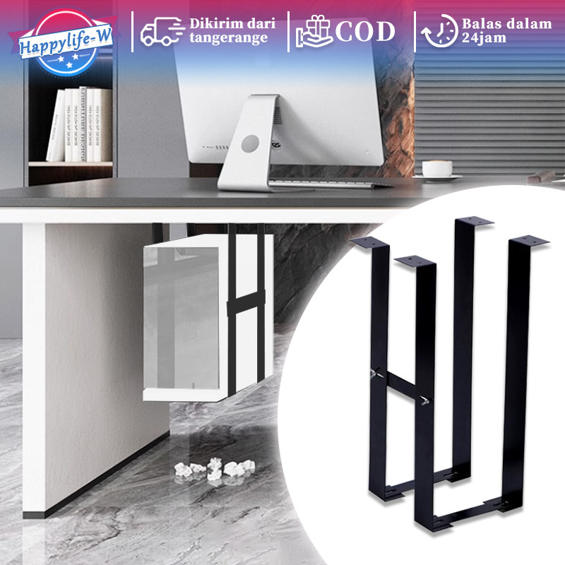 Bracket Gantung Dinding CPU Komputer Rak Gantung CPU Komputer Meja Bracket CPU Holder Dudukan CPU