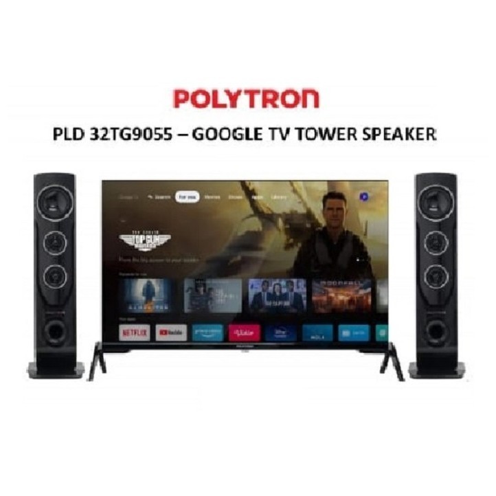 POLYTRON Smart TV Cinemax LED Digital HD TV 32 inch Plus Speaker Tower - PLD 32TG9055