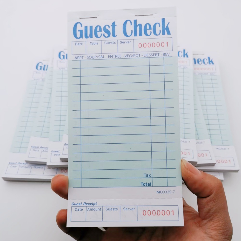 

2/6 Packs Packs Server Note Pads, Guest Check Books For Servers, Guest Checks Notepad For Waiter Waitress Servers 50 Sheets/Pad