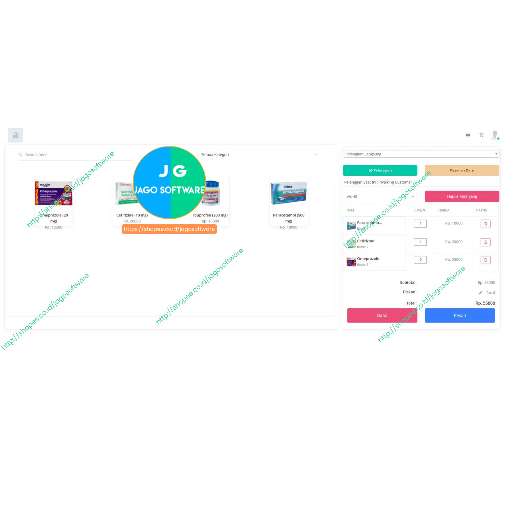 Jago Apotek - Source code aplikasi apotek menggunakan PHP, MySQL, dan Framework Laravel 9