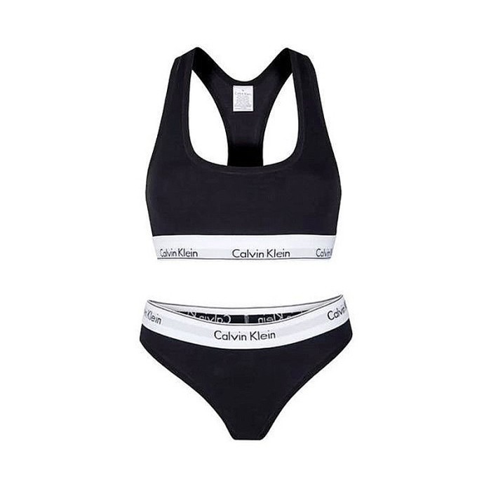 【SATU SET】Calvin Klein Underwear-Modern Cotton Lightly Lined Bralette - Black, S(40-50KG)