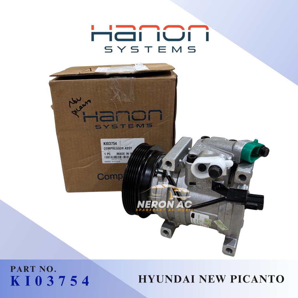 KOMPRESOR COMPRESSOR AC HYUNDAI NEW PICANTO / HYUNDAI I-10 GEN 1 HANON ASLI KI03754
