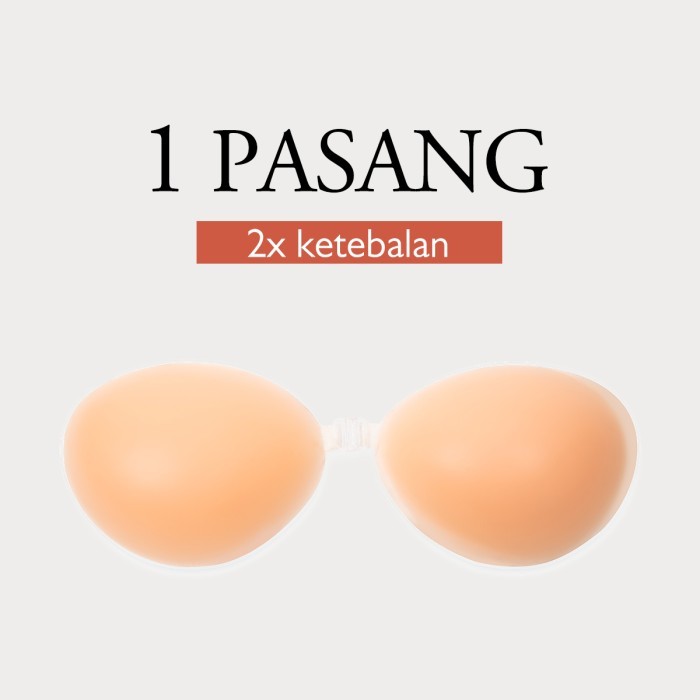 【Orifree】Bra Tempel Bh Push Up Tanpa Tali Dengan 2x dan 4x Ketebalan - 2x ketebalan, C