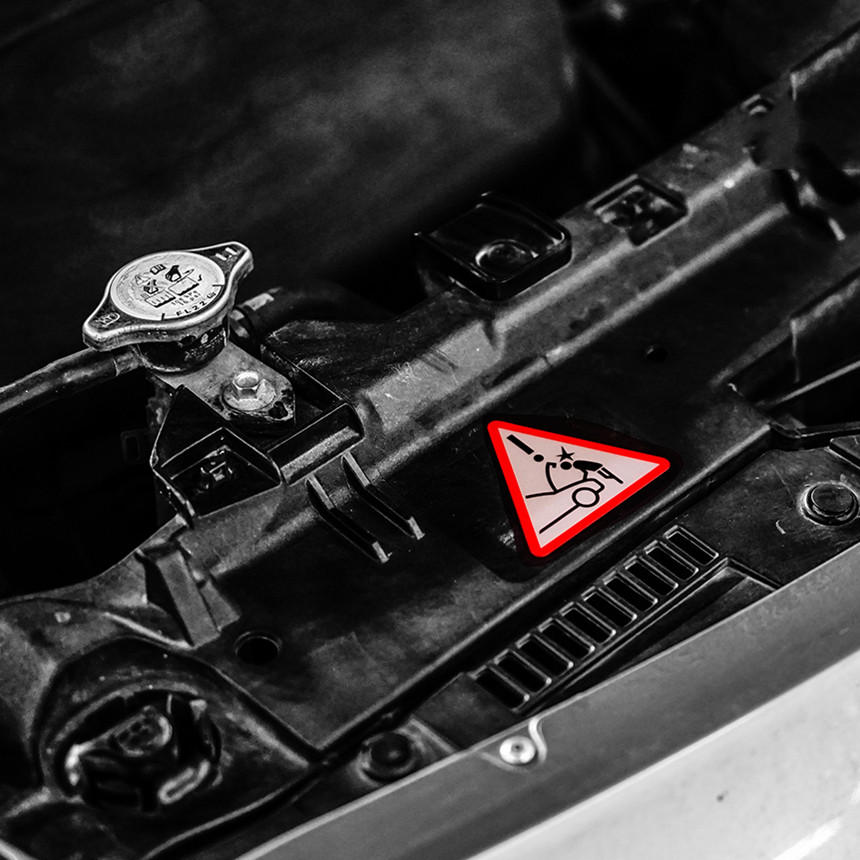 

Car Stickers Warning Engine Hood Protect Safety Motor Bike Decals Auto Window Tail Graphics