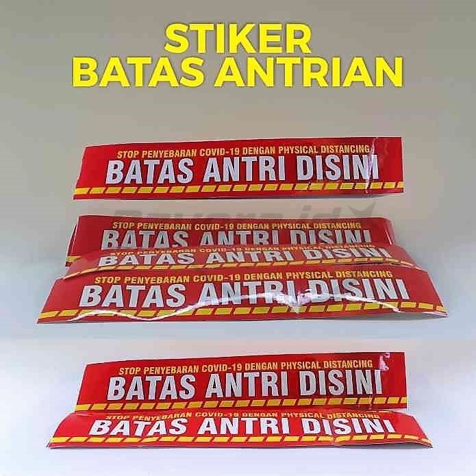

Stiker Batas Antrian - Model 8 cm x 46.5 cm