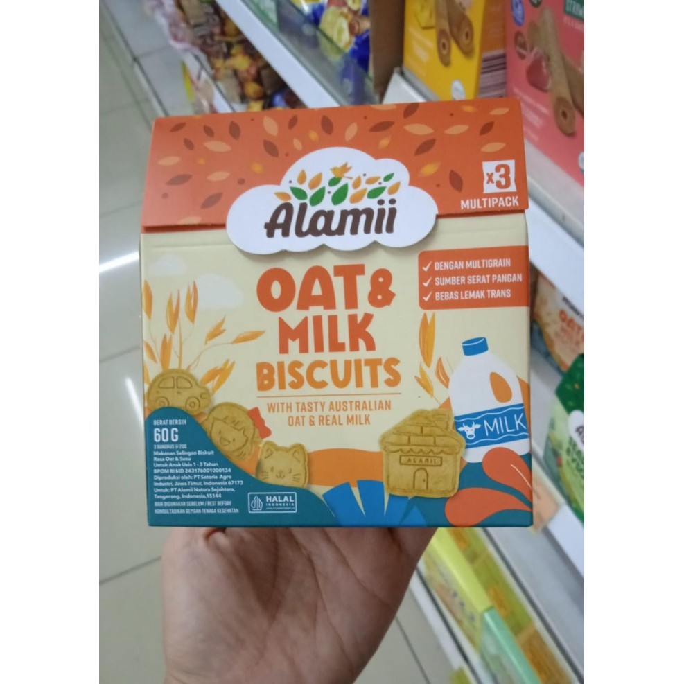 

Alamii Multigrain Biscuits Oat&Milk 60gram
