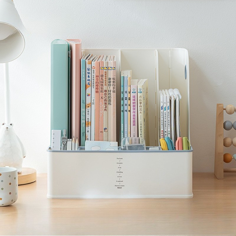 

Thickened Transparent Acrylic Book Stand File Holder, High-value Student Desk Storage Baffle Book Clip
